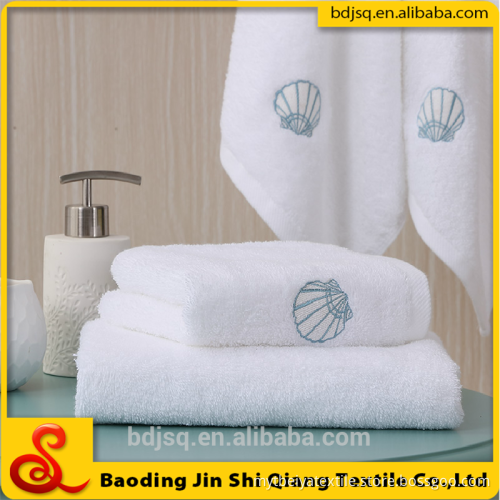 wholesale high quality 100% cotton embroidery shell baby body towel